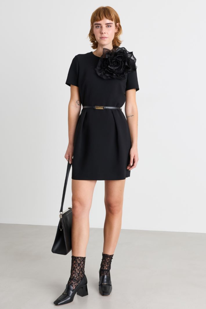 Cady tulip-skirt dress - BLACK - Intrend