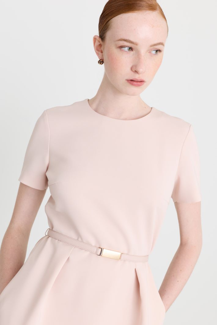 Cady tulip-skirt dress - PINK - Intrend - 3