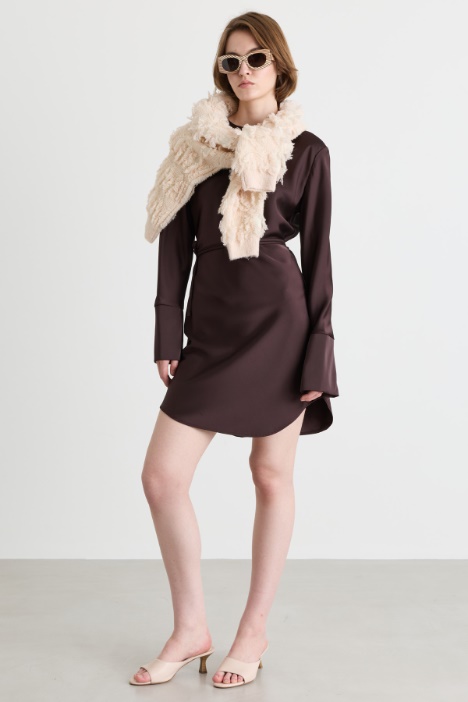 Spot-print short dress - Intrend