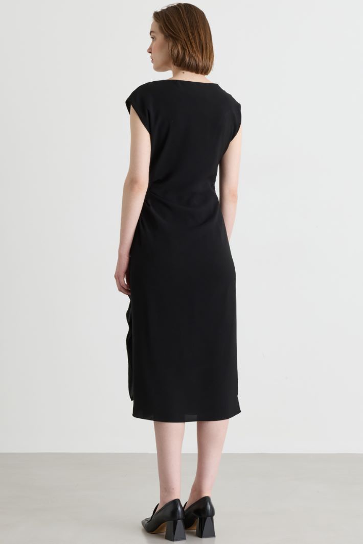Fitted cady dress - BLACK - Intrend - 4