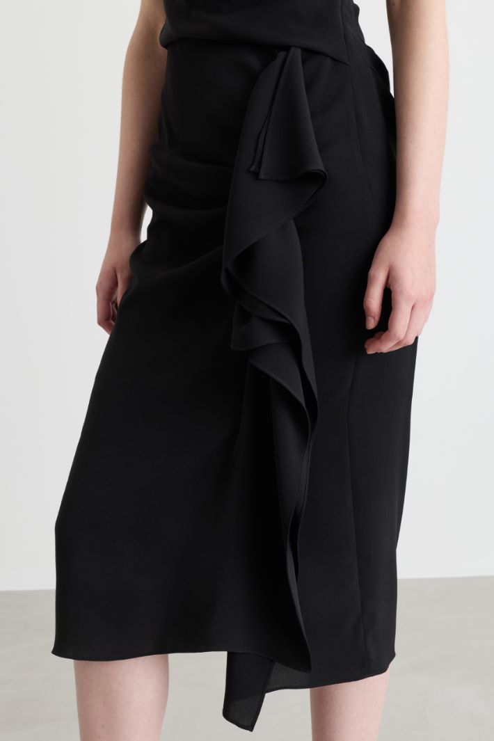 Fitted cady dress - BLACK - Intrend - 3