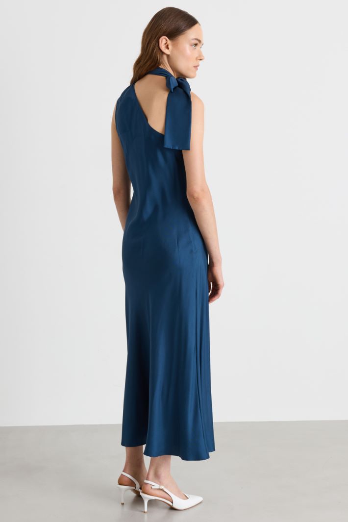 One-shoulder dress - BLUE - Intrend - 4