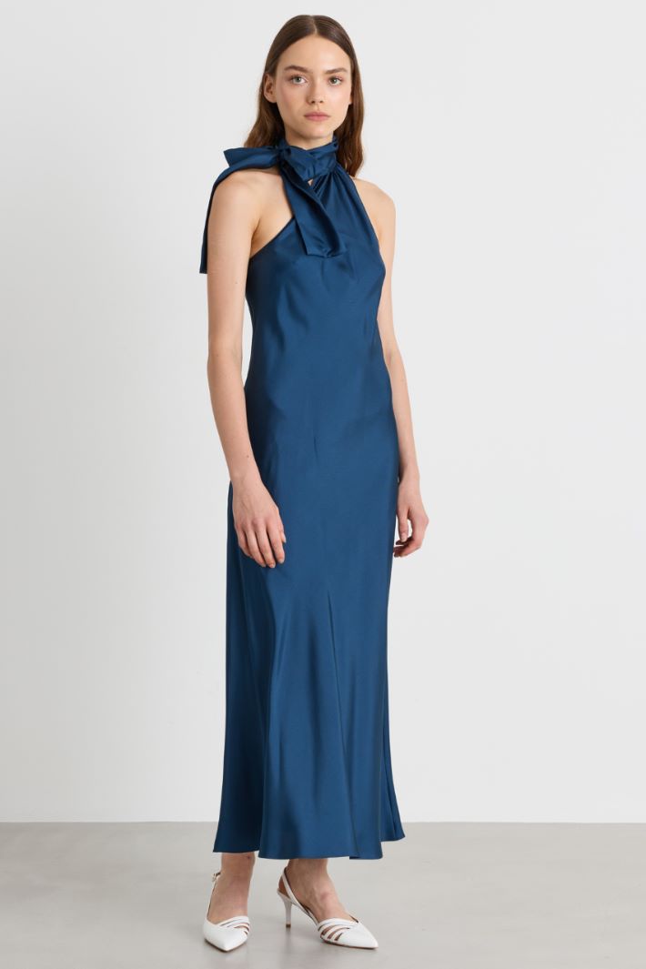 One-shoulder dress - BLUE - Intrend - 2