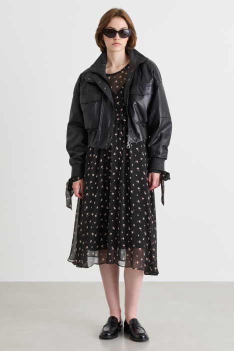 Printed chiffon dress - Intrend