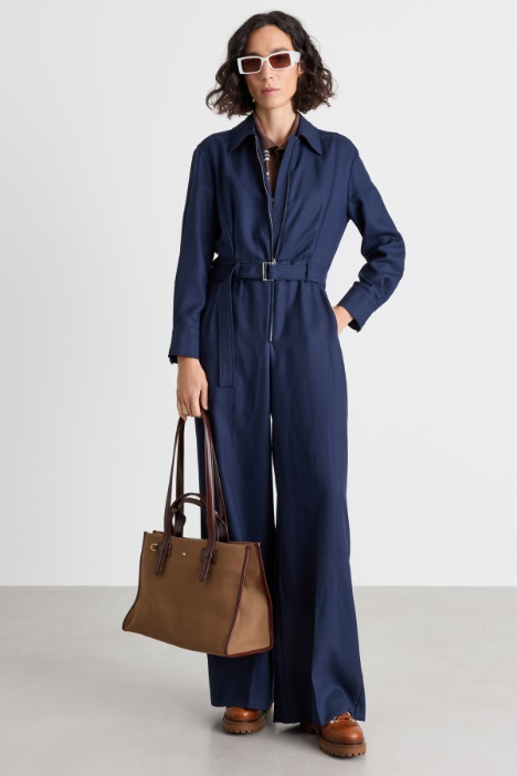 Slub Twill Jumpsuit - Intrend