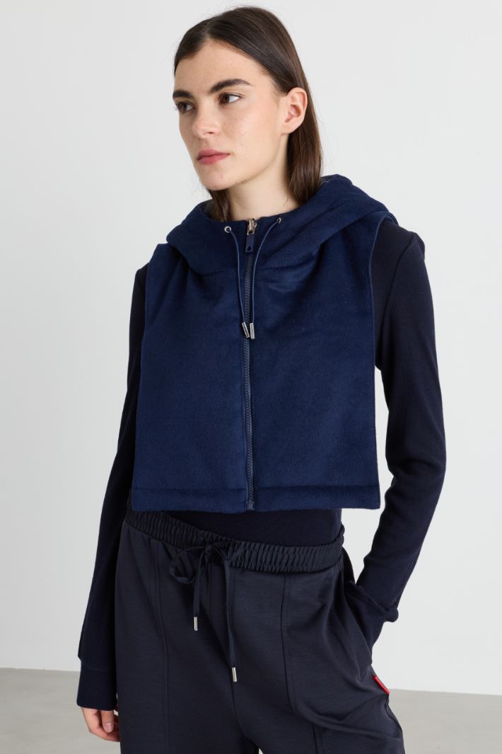 Reversible hooded snood - BLUE - Intrend - 3