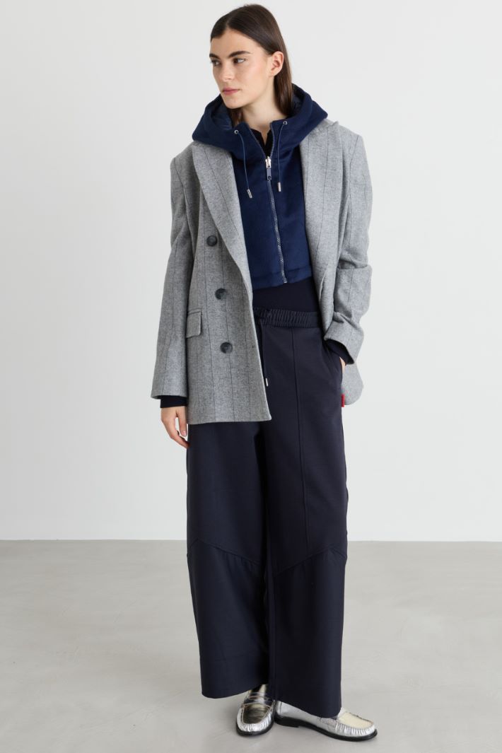 Reversible hooded snood - BLUE - Intrend