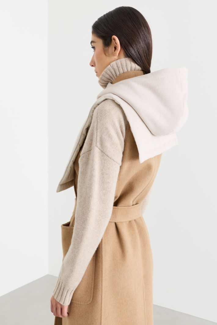 Reversible hooded snood - WHITE - Intrend - 2