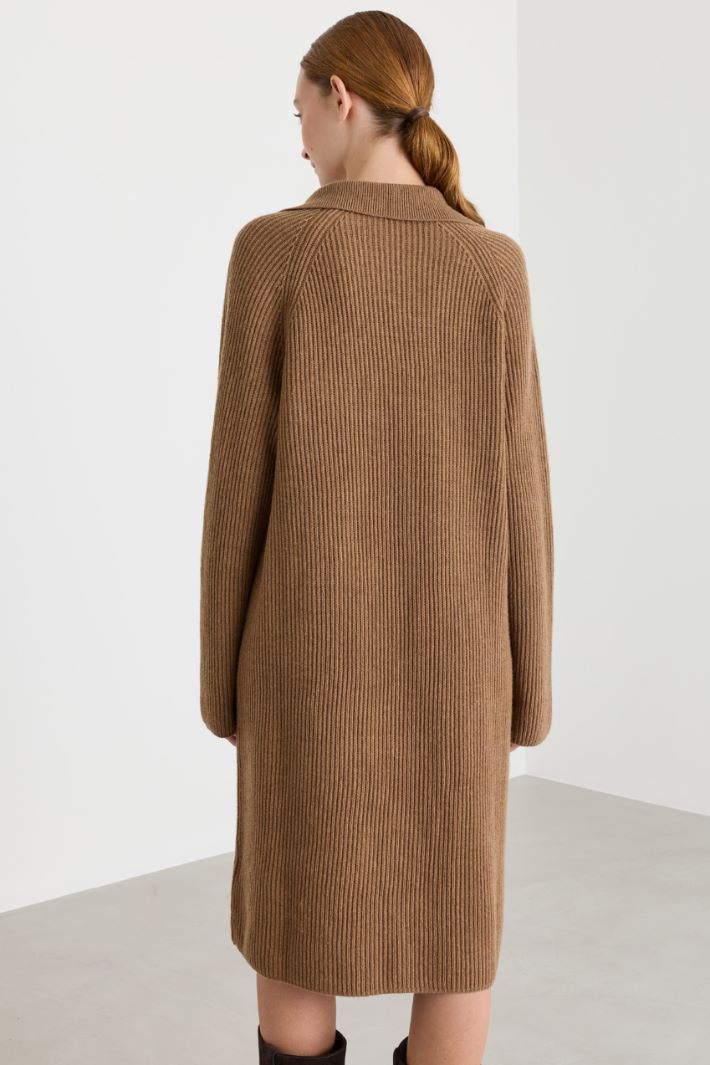 Abito morbido in maglia - CAMMELLO - Intrend - 4
