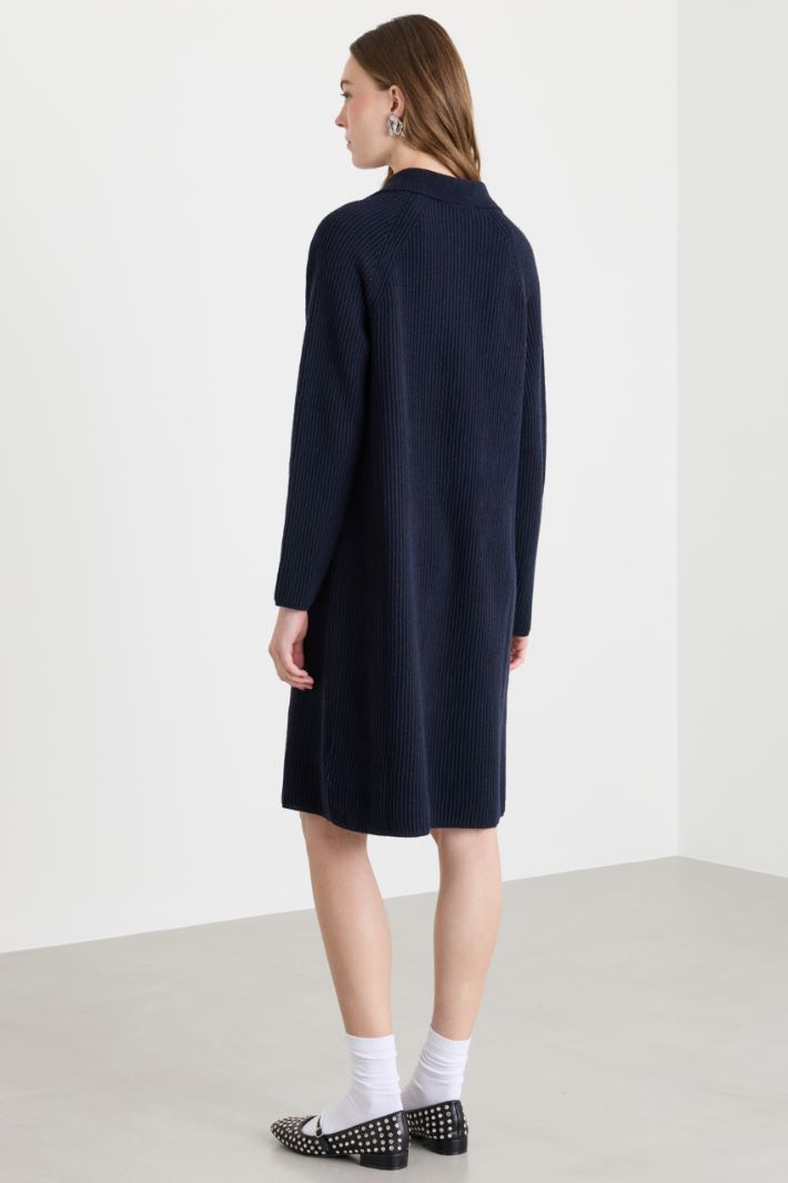 Soft-knit dress - BLUE - Intrend - 4