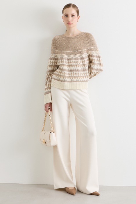 Pantalone largo in maglia - Intrend