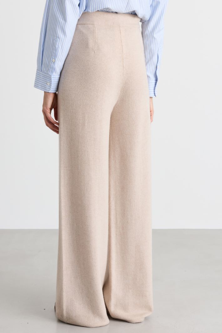 Knit trousers - BEIGE - Intrend - 4