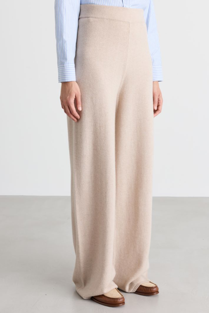 Knit trousers - BEIGE - Intrend - 2
