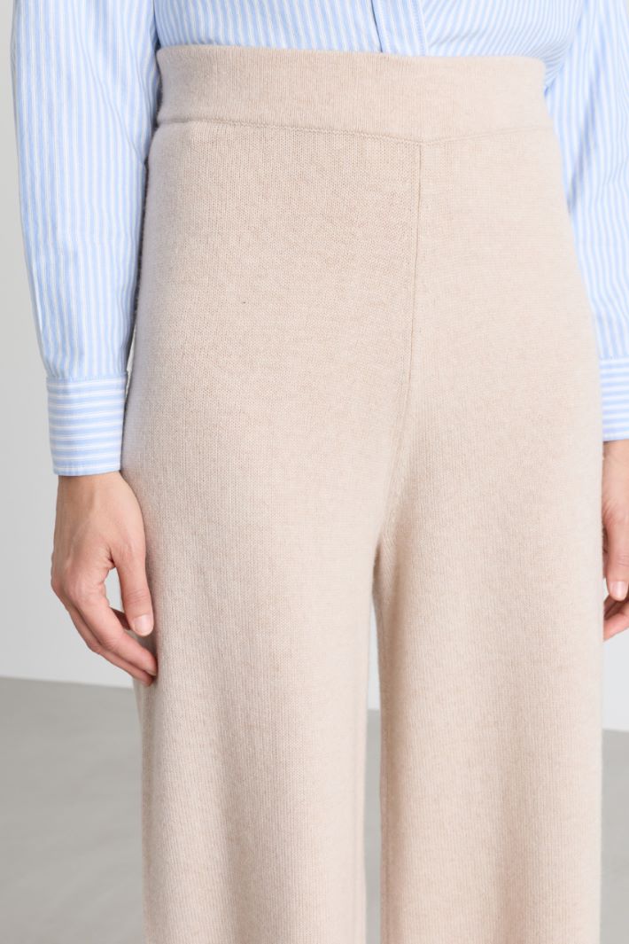 Knit trousers - BEIGE - Intrend - 3