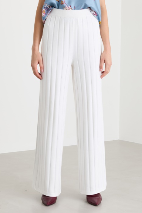 Pantalone in filato di viscosa stretch