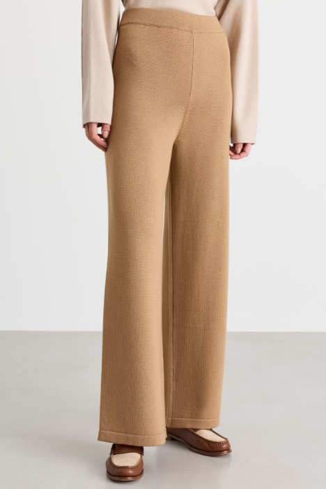 Pantalone in maglia di lana