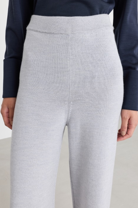 Pantalone in maglia di lana