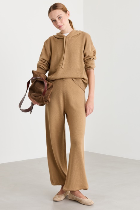 Wool knit joggers - Intrend