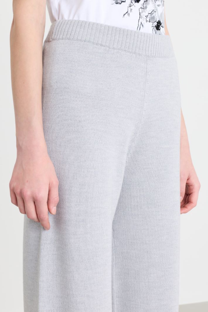 Wool knit joggers - GREY - Intrend - 3