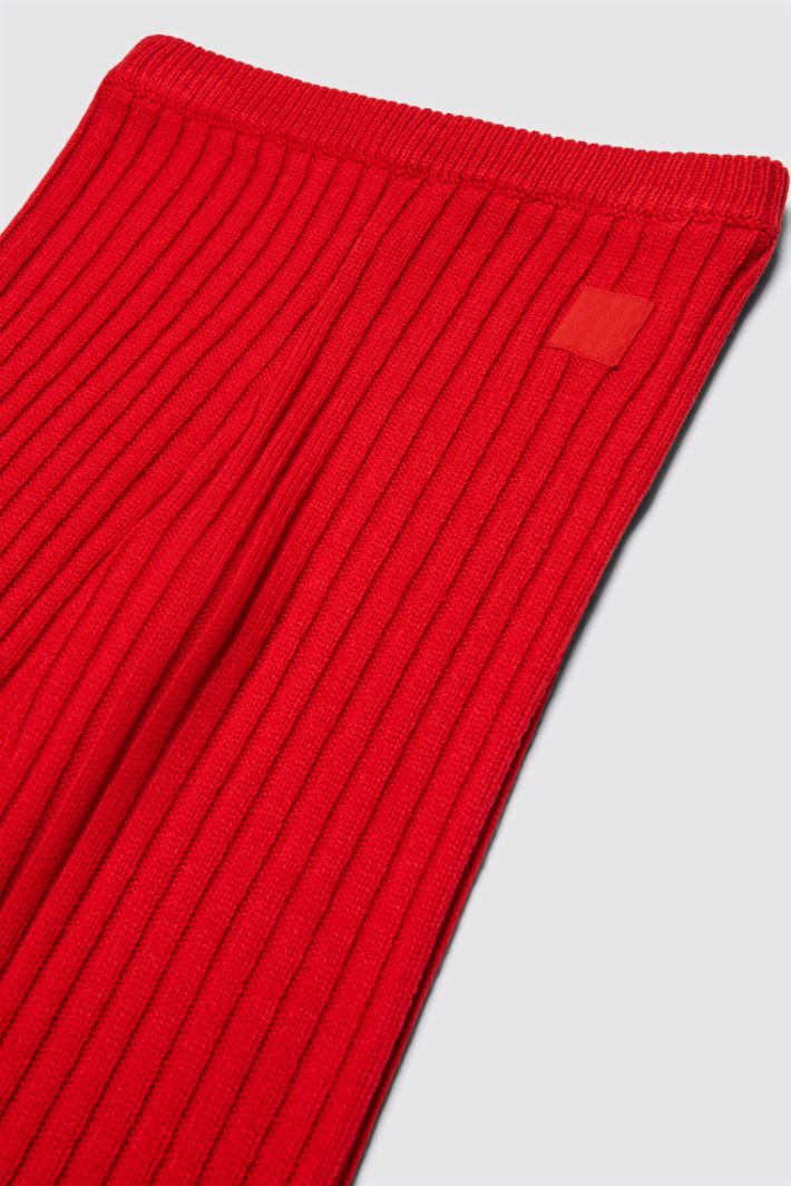 Pantaloni in maglia - ROSSO - Intrend - 3