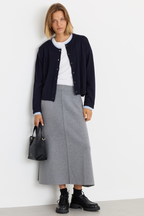 Cardigan mit Kontrast-Einfassungen - Intrend