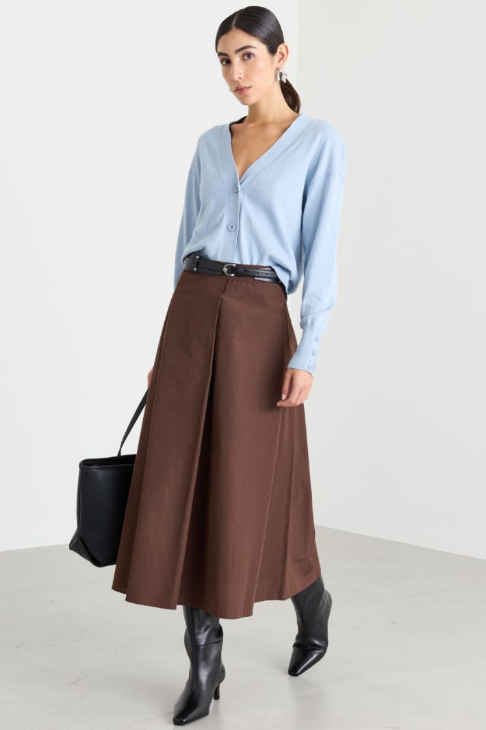 Cardigan court à poignets hauts - BLEU CLAIR - Intrend
