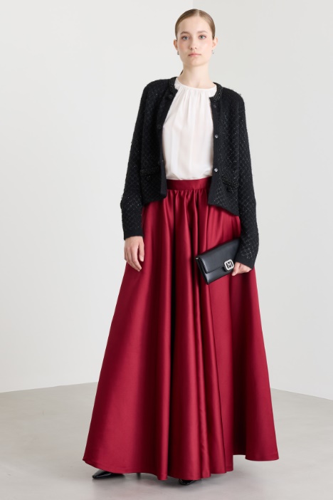 Boxy-Cardigan mit Pailletten - Intrend