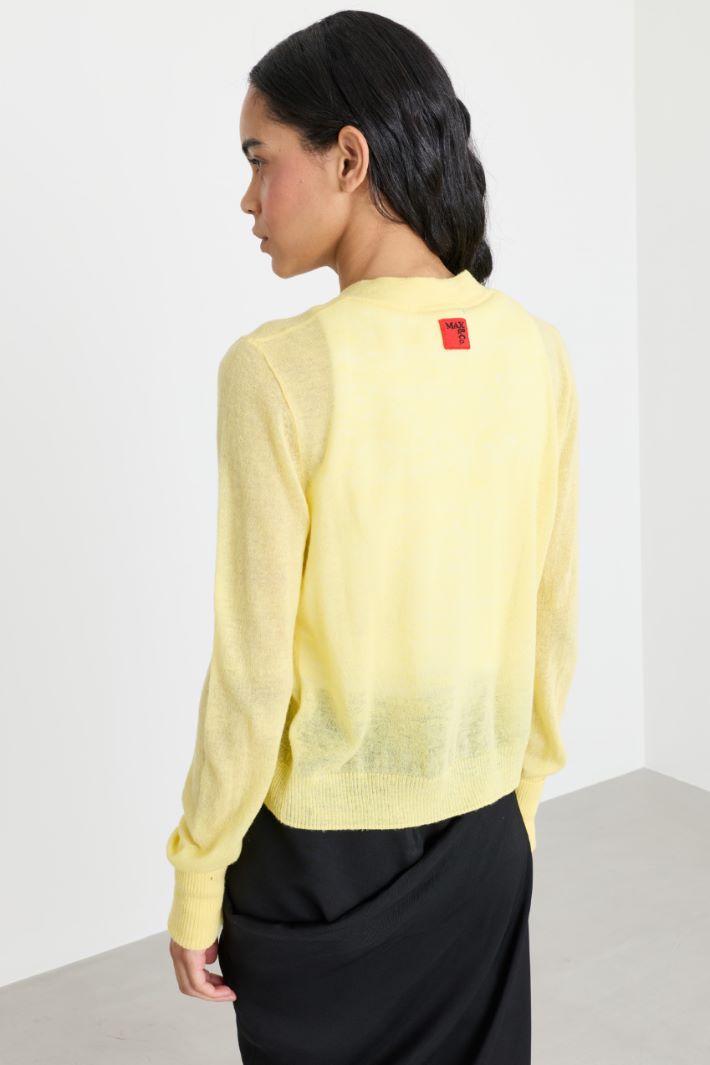 Cardigan mit Knopfleiste - GELB - Intrend - 4