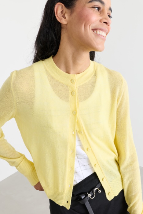 Cardigan in misto lana
