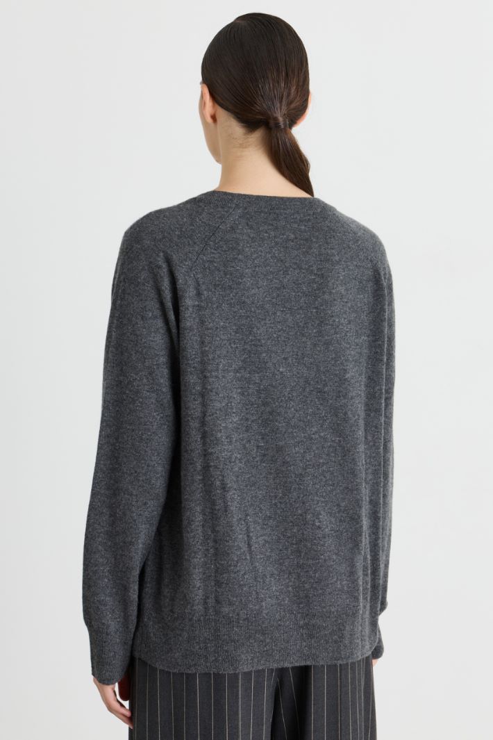 Cardigan oversize à boutons - GRIS - Intrend - 4