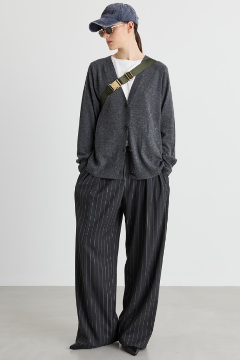 Oversize-Cardigan mit Knöpfen - Intrend