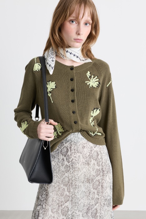 Embroidered cardigan - Intrend