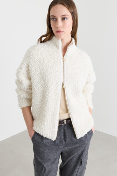 Bouclé cardigan - Intrend