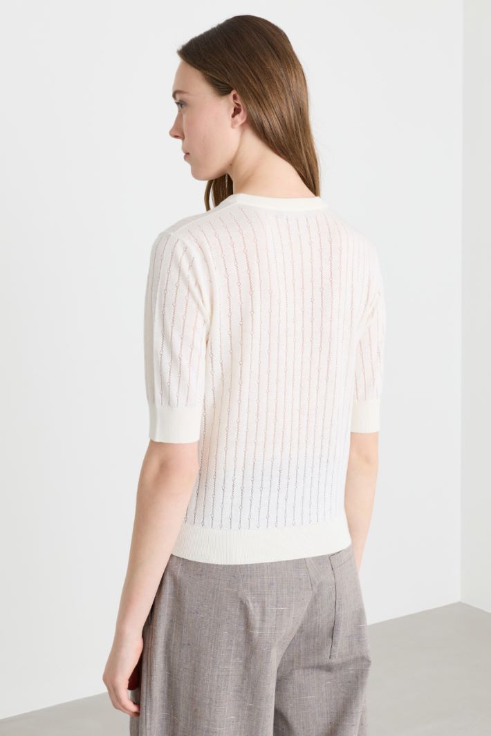 Rhinestone Jumper - WHITE - Intrend - 4
