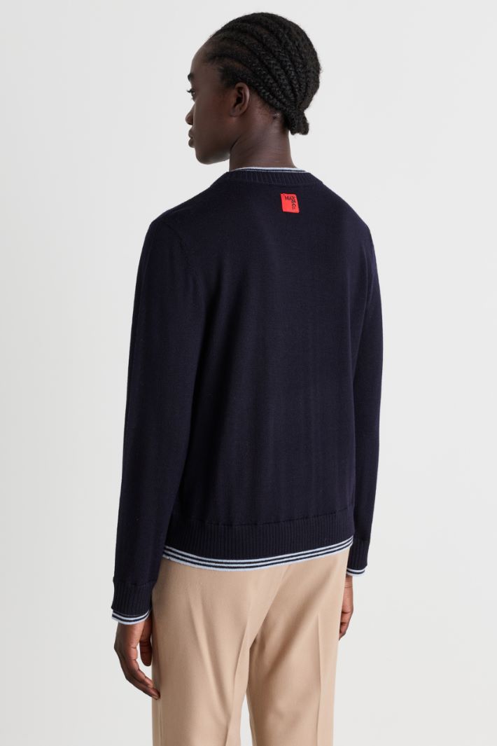 Double-Trim Jumper - BLUE - Intrend - 4