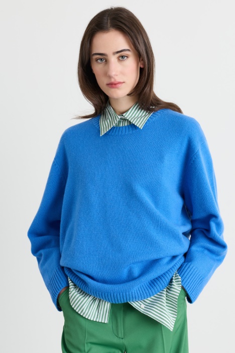 Oversized long-sleeved jumper - Intrend