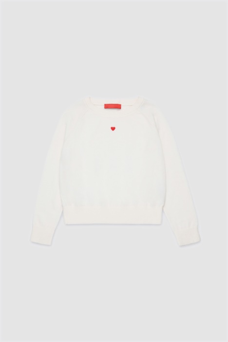 Jersey de cuello redondo con bordado - Intrend