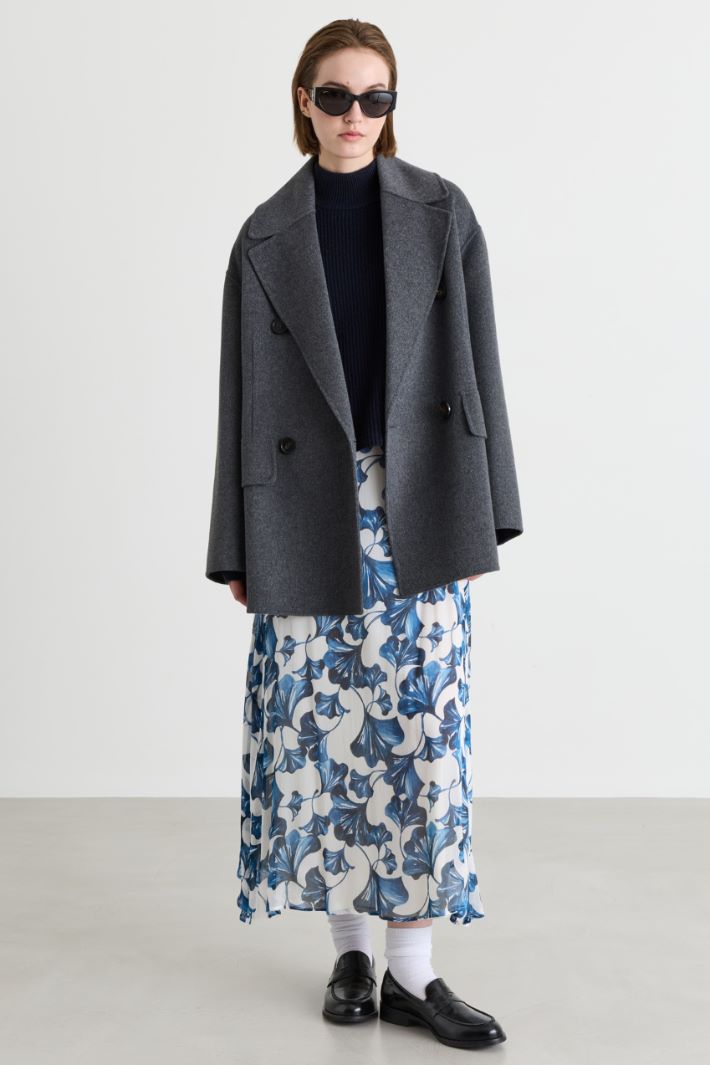 Maglia dolcevita boxy - BLU - Intrend