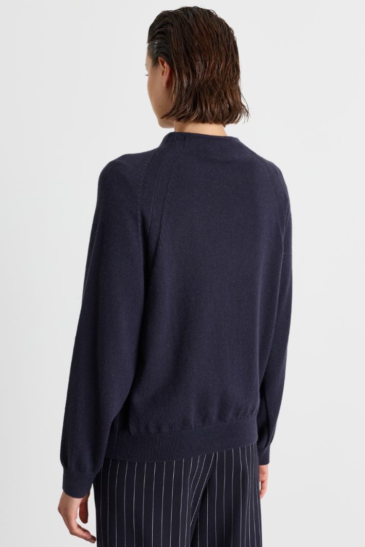 Maglia con collo a cratere - BLU - Intrend - 4