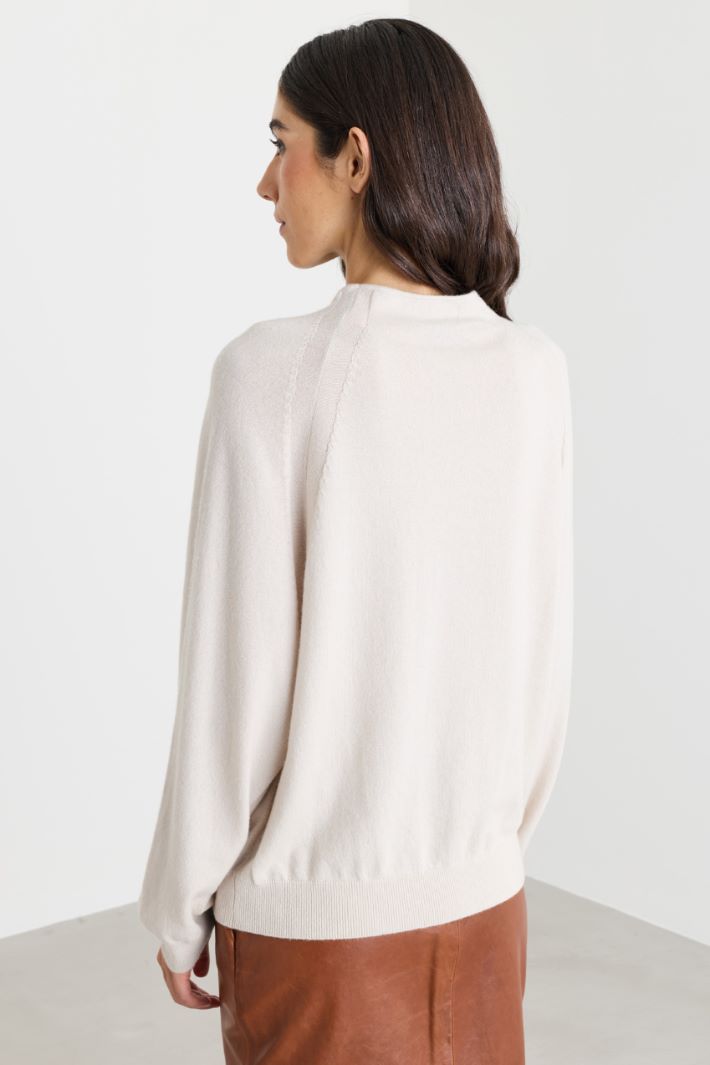 Maglia con collo a cratere - BIANCO - Intrend - 4