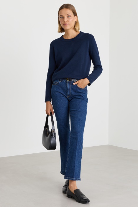 Maglia con intarsio a contrasto - Intrend