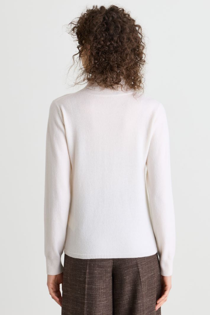 Maglia dolcevita - BIANCO - Intrend - 4