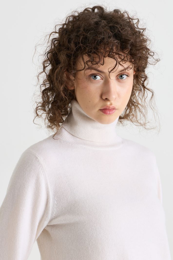 Maglia dolcevita - BIANCO - Intrend - 3