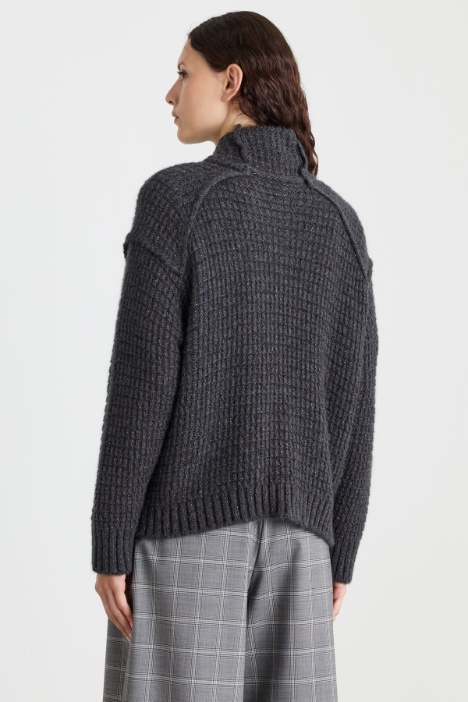 Maglia a punto waffle