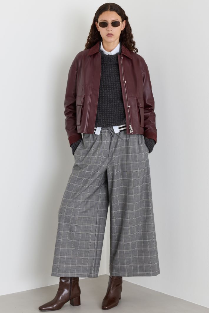 Waffle-knit jumper - GREY - Intrend
