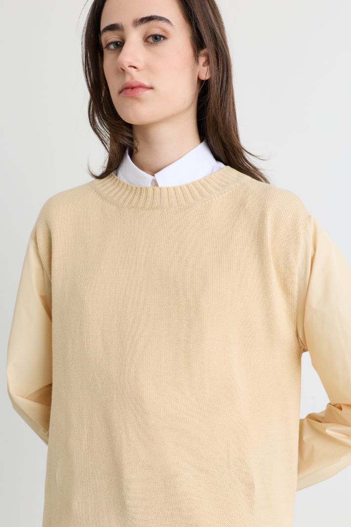 Pull à manches oversize - JAUNE - Intrend - 3