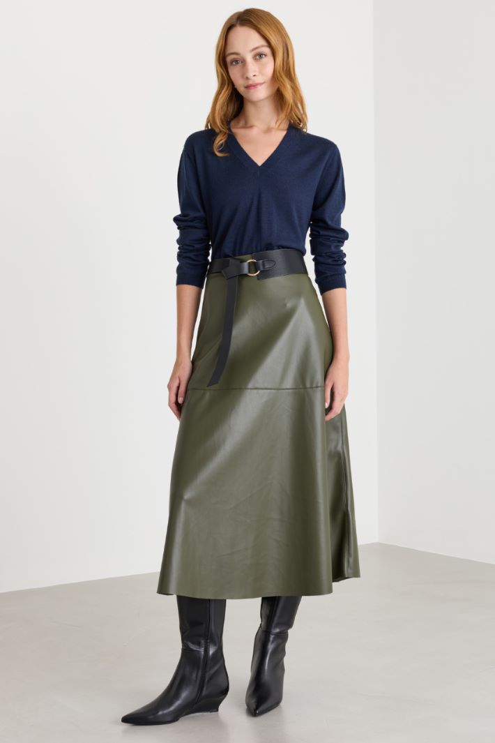 Maglia a V - BLU - Intrend