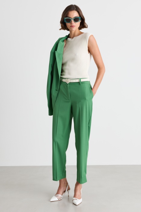 Top in maglia a coste - Intrend