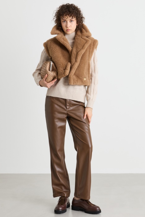 Pullover mit Zopfstrickmuster - Intrend