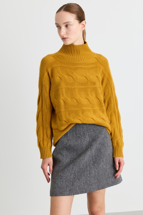 Cable-knit jumper - Intrend